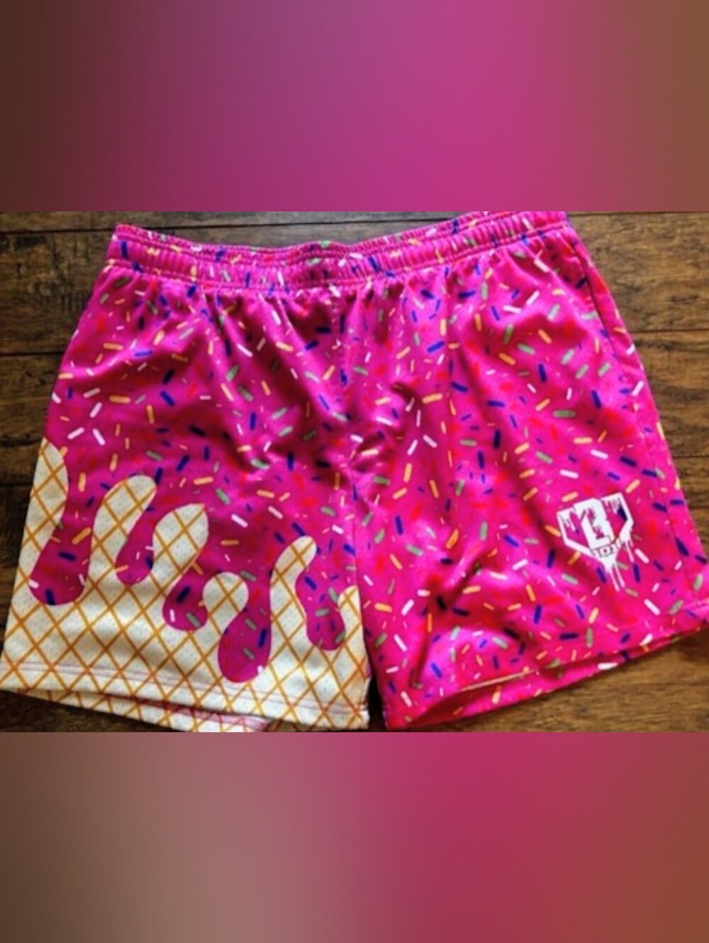 Baseball Lifestyle 101 Ice Cream Shorts Size Youth Medium